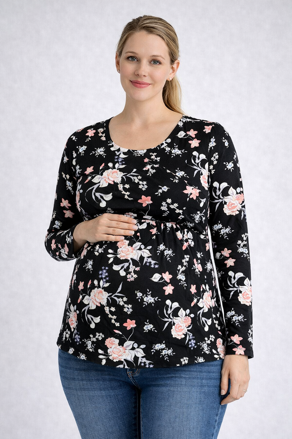 Bluzë për Shtatzëni me Print Floral – neun9monate