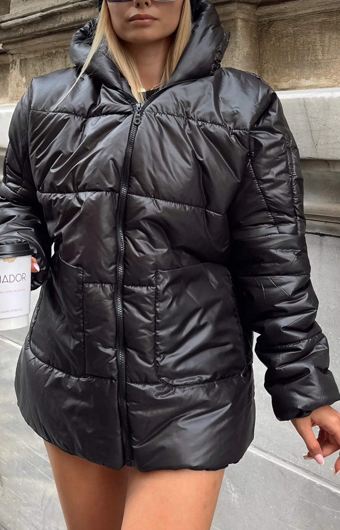 Puffer mantel Alacati trendyol
