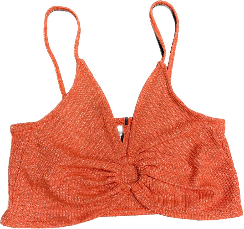 crop topCrop Top SinsaySinsayCrop Top nga Sinsay vjen me një desing vërtet joshës. Me fije të shndritëshme me ngjyra, me një rreth dekorues në mes të kraharorit.