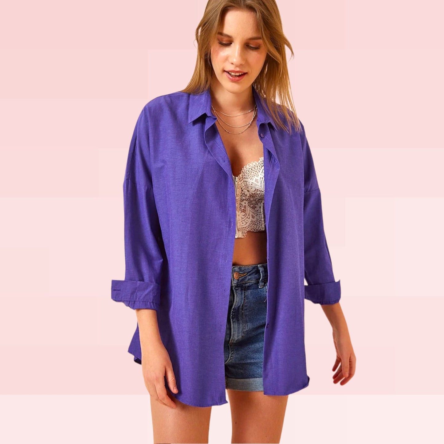 KemisheKëmishë BIGDART #TrendyolKëmishë Trendyol vjen me një model vërtet të veçant. Me mëngë të gjata që palosen, stil Oversize dhe me kopsa përpara. Komod falë materialit me cilësi te lartë.
