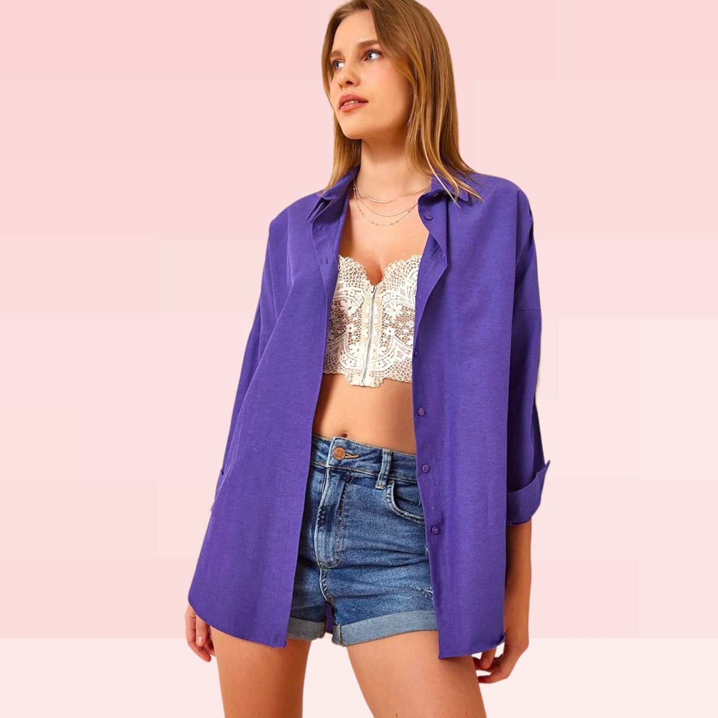 KemisheKëmishë BIGDART #TrendyolKëmishë Trendyol vjen me një model vërtet të veçant. Me mëngë të gjata që palosen, stil Oversize dhe me kopsa përpara. Komod falë materialit me cilësi te lartë.