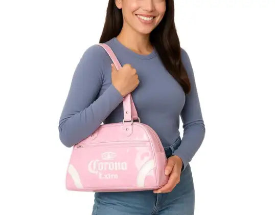 Çantë Corona Bowling Original– Handbag Rozë me Logo, Shoulder Bag Stylish