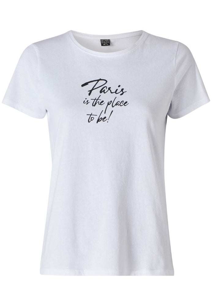 T-shirtT-Shirt Blind DateBlind DateT-Shirt Blind Datedy vjen me një model vërtet të veçant. Prerje e thjeshtë dhe me shkrim "Paris is the place to be". Komod falë materialit me cilësi te lartë.