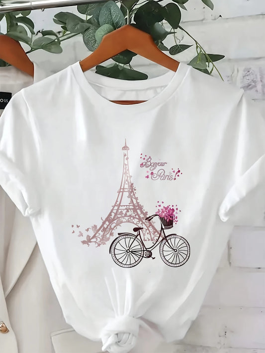 Tshirt Antonela's Flavours Eiffel Bike