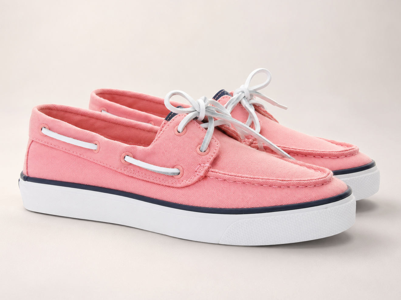 SPERRY Bahama 2.0 Canvas – Këpucë Casual për Femra në Ngjyrë Lachsrosa