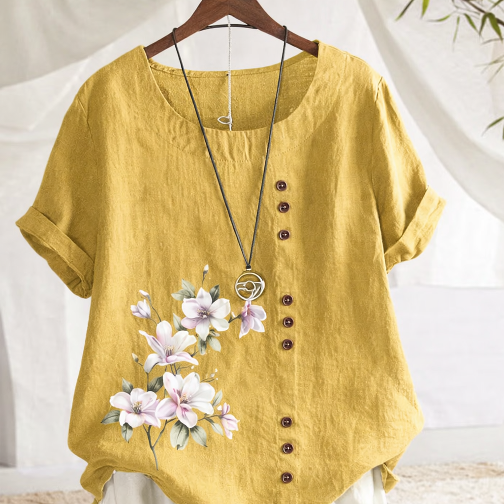 Bluzë Verore “Floral Mustard” – Antonela’s Flavours ✨