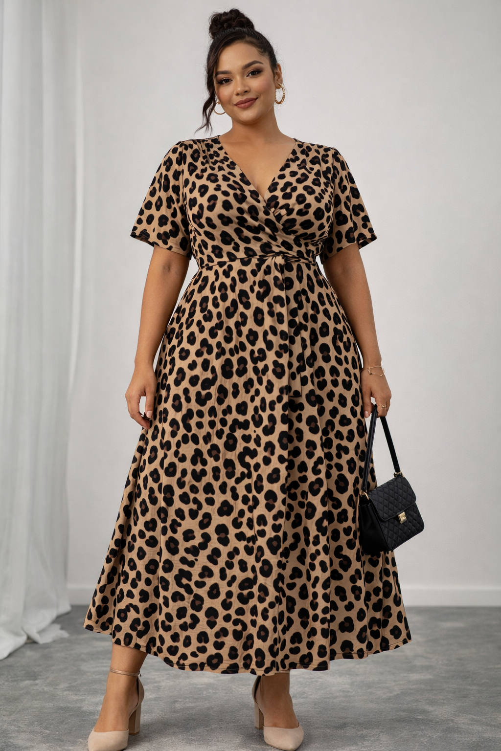 Fustan Leopard Vintage – Twist në Bel Antonela's Flavours