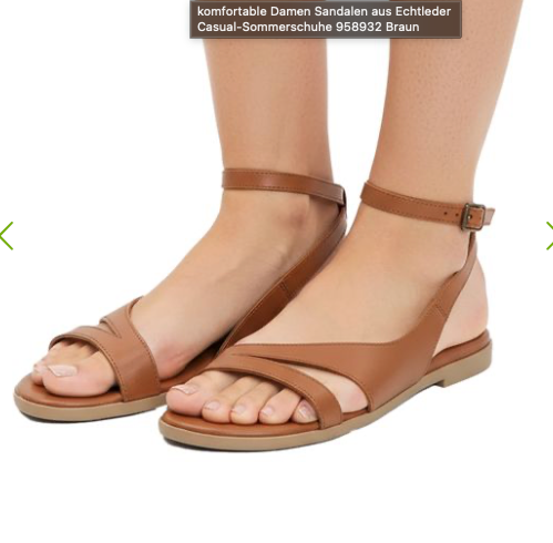 Sandale femrash Bonprix – lëkurë natyrale