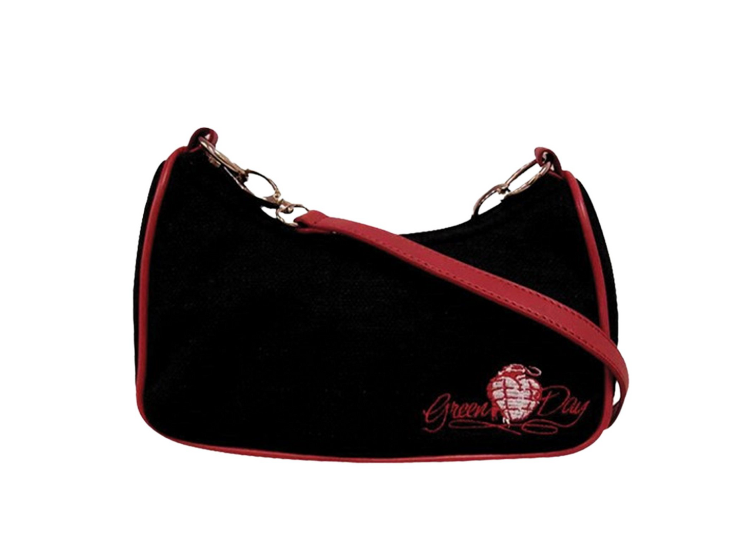 Çantë Green Day për Femra – Shoulder Bag e Zezë me Detaje të Kuqe | 3-Pack