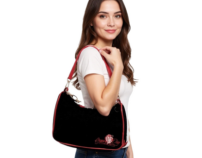 Çantë Green Day për Femra – Shoulder Bag e Zezë me Detaje të Kuqe | 3-Pack