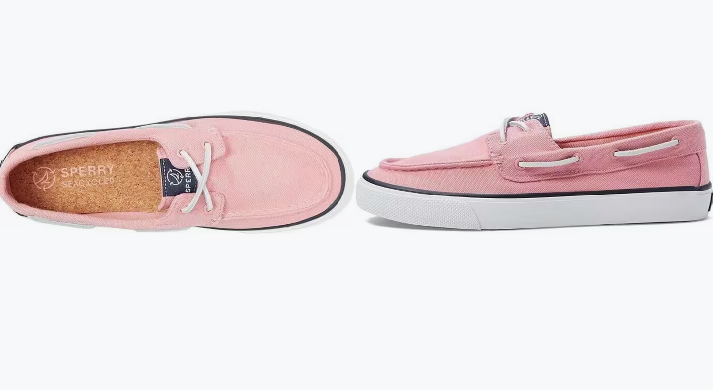 SPERRY Bahama 2.0 Canvas – Këpucë Casual për Femra në Ngjyrë Lachsrosa