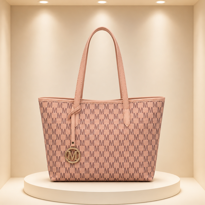 Çantë Tote me Pattern “M” – PU Leather Antonela's Flavours