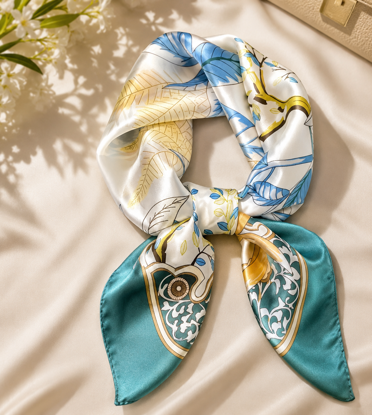 Shall Saten me Motive Florale – Elegant & Colorful