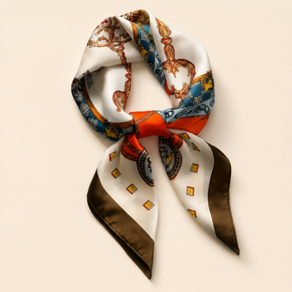 Shall Katror Saten me Print Barok – Elegant & Chic