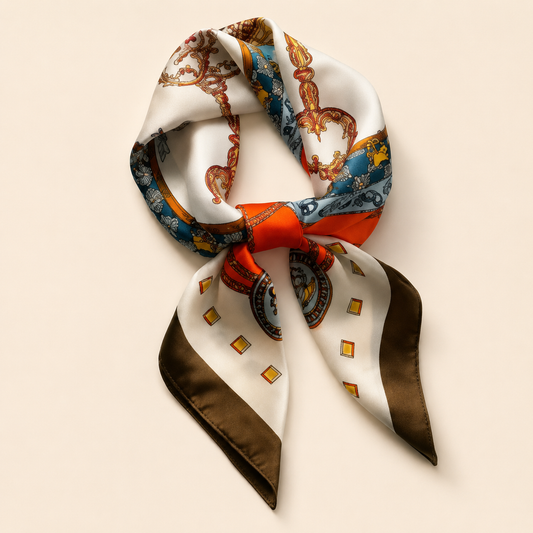 Shall Katror Saten me Print Barok – Elegant & Chic