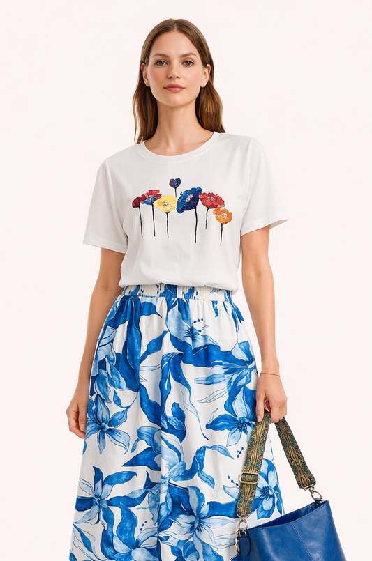 T-Shirt Veror me Dizajn Floral |"AF"