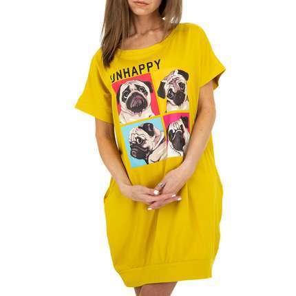 FustanFustan Glo StoryGlo StoryFustan Glo Story vjen me një model vërtet të veçant. Një ngjyrëshe (e verdhë) dhe me desing "Happy Dog". Komod falë materialit me cilësi te lartë.